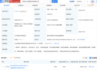 海容冷鏈拓展全球業(yè)務版圖 于青島新設國際貿(mào)易公司專注氣體壓縮機械銷售